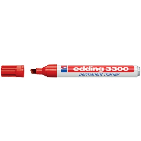 Edding 3300 rood 1-5mm blokpunt