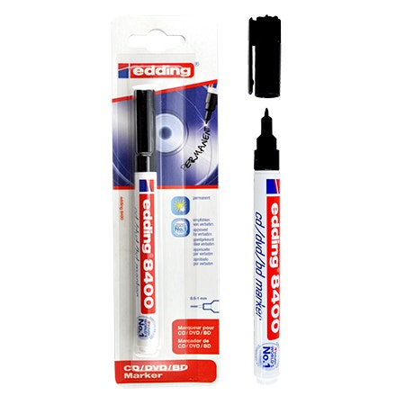 Edding 8400 CD-marker 0.5-1mm zwart blister
