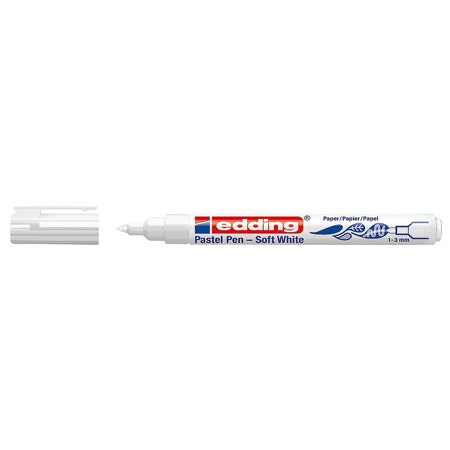 Edding 1500 soft pastelpen 1-3mm wit