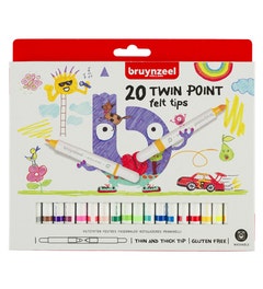 Bruynzeel Kids 20 twinpoints viltstiften