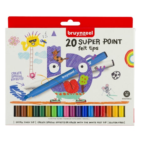 Bruynzeel Kids 20 superpoints viltstiften