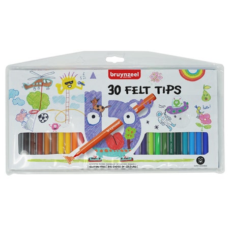 Bruynzeel Kids 30 viltstiften in etui