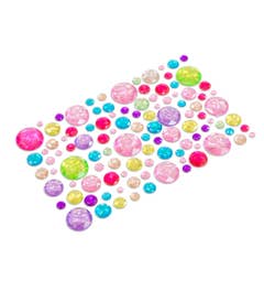 Cirkels - zelfklevende glitterstenen (105 stuks)