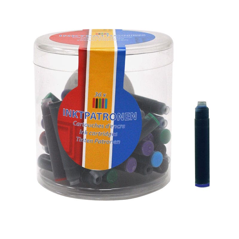 Inktpatronen assorti kleuren 36 stuks