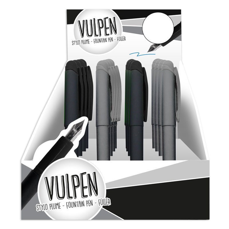 Vulpen basic grijs/zwart