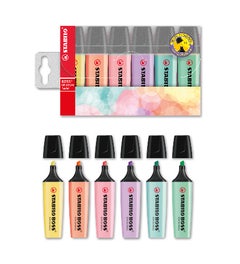 Stabilo Boss original highlighter pastel 6 stuks in etui