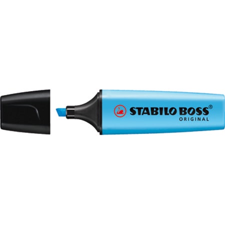 Stabilo Boss highlighter blauw