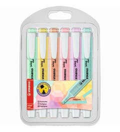 Stabilo Swing highlighter Cool Pastel 6 stuks in etui