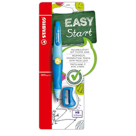 Stabilo Easy Ergo 3.15 links licht/donker blauw