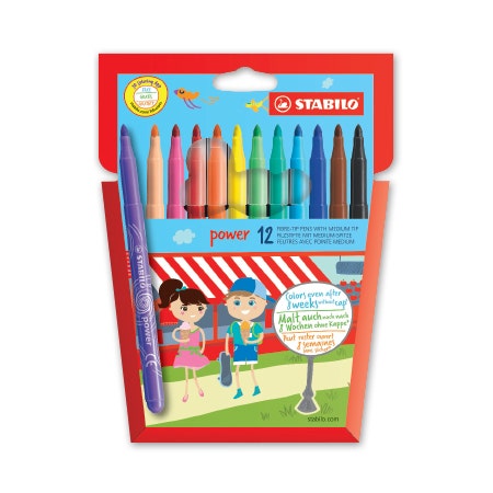 Stabilo Power viltstiften 12 stuks
