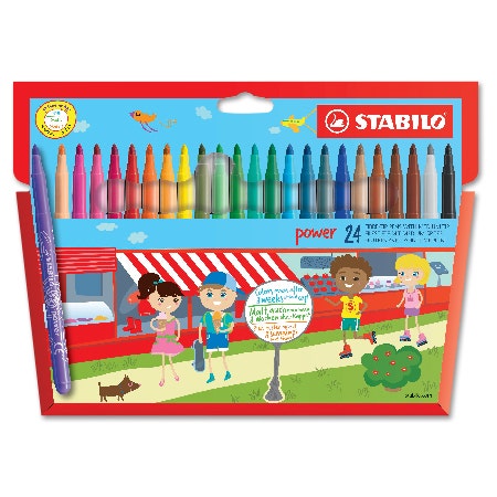 Stabilo Power viltstiften 24 stuks
