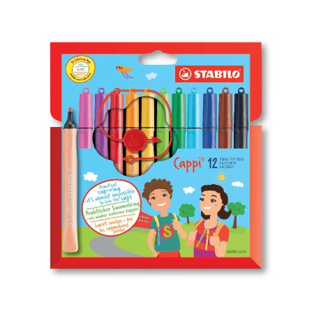 Stabilo Cappi viltstiften 12 stuks in etui