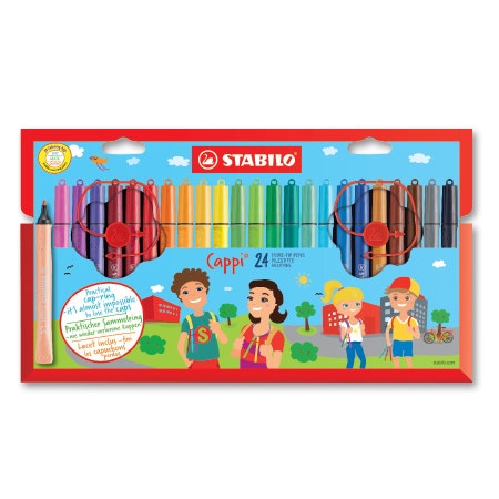 Stabilo Cappi viltstiften 24 stuks in etui