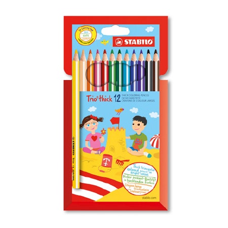 Stabilo Trio dikke kleurpotloden 12 stuks
