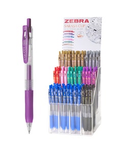 Zebra Gelpen Sarasa Clip display