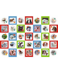 Beloningsstickers Kerstdieren