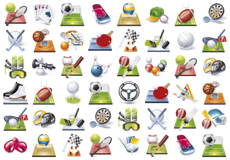 Beloningsstickers sportattributen