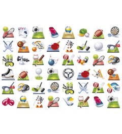 Beloningsstickers sportattributen