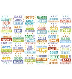 Beloningsstickers mindsetteksten