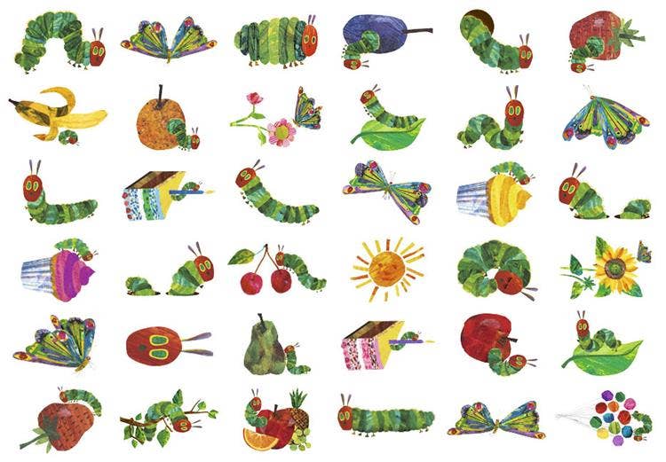 Beloningsstickers van Rupsje Nooitgenoeg