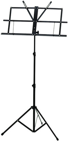 Muziekstandaard (opvouwbaar zwart)