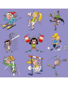 Beloningsstickers Sportmeiden