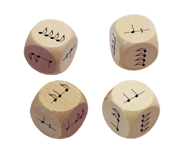 Ritme dobbelstenen (4 stuks)