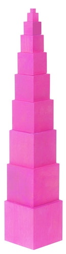 Houten toren (roze)