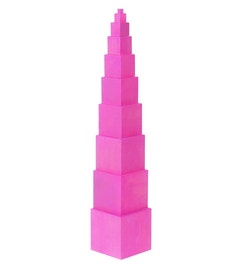 Houten toren (roze)