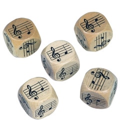 Penta noten dobbelstenen (5 stuks 30mm)