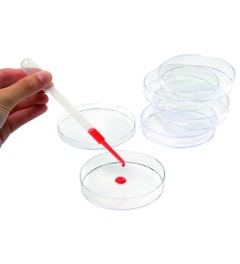 Petri schaaltjes (transparant met deksel)