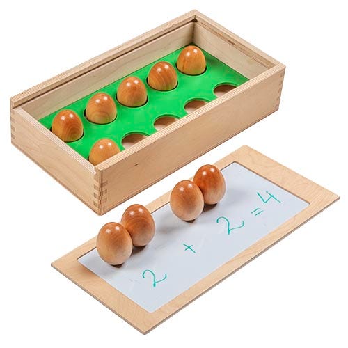 Eierdoos met 10 magnetische eieren