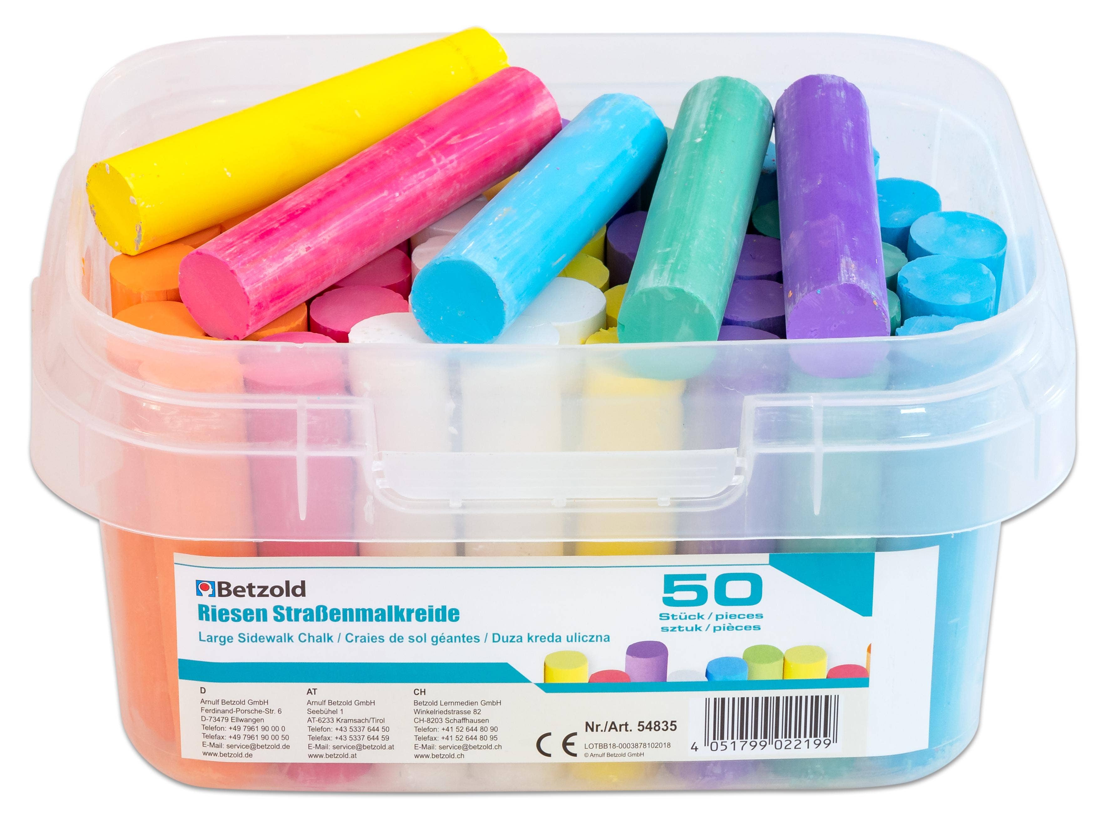 Stoepkrijt XL emmer 50 stuks