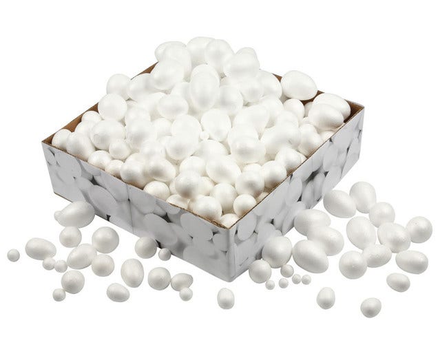 Piepschuim ballen en eieren (set van 550 ex.)