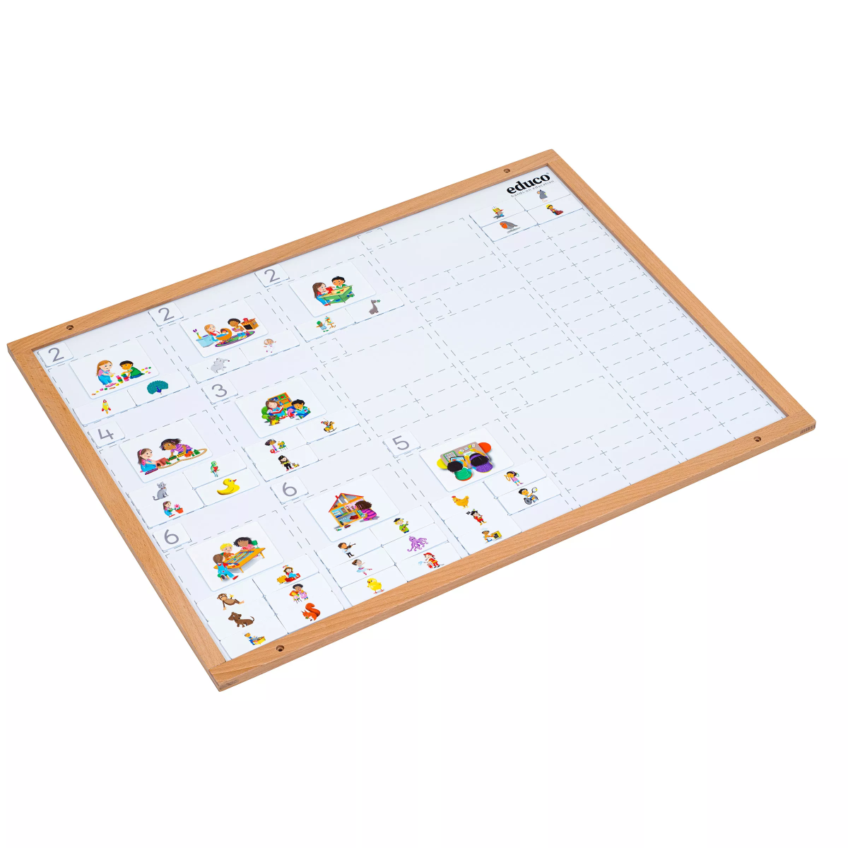Beschrijfbaar planbord - metaal | Educo | 80 x 60 cm