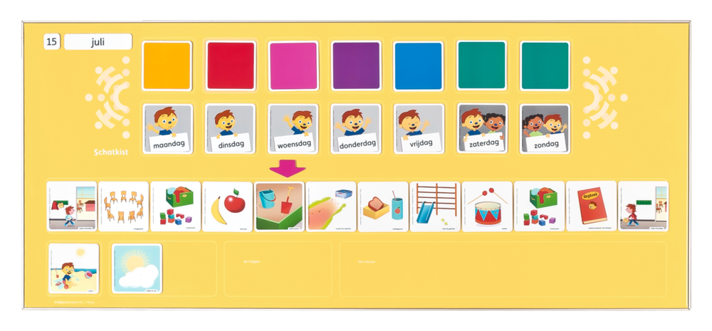 Schatkist editie 3 - Weekkalender bord (excl. kaartjes)