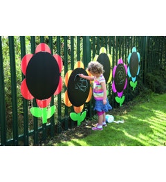 5 Vrolijke Bloemborden Set