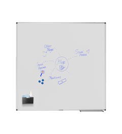 Whiteboard | Met frame (120 x 120 cm)