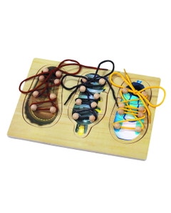 Legpuzzel veters strikken