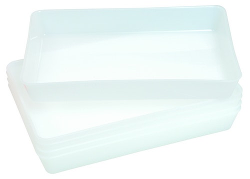 Witte sorteerbakjes (5 ex.)