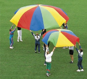 Parachute voor spel en dans