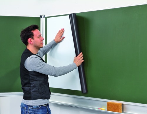 Oprolbaar magenetisch white board 90x125 cm