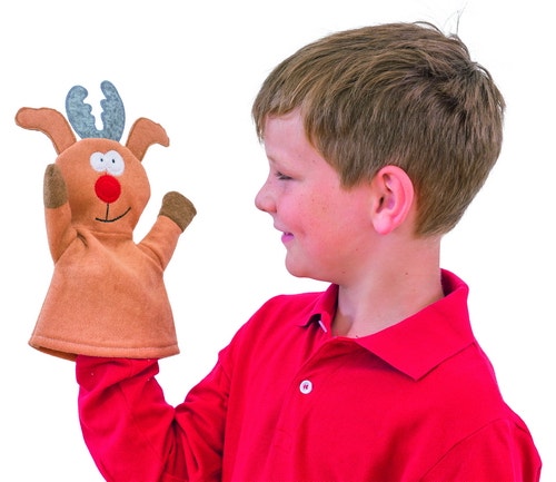 Handpop rendier 29cm