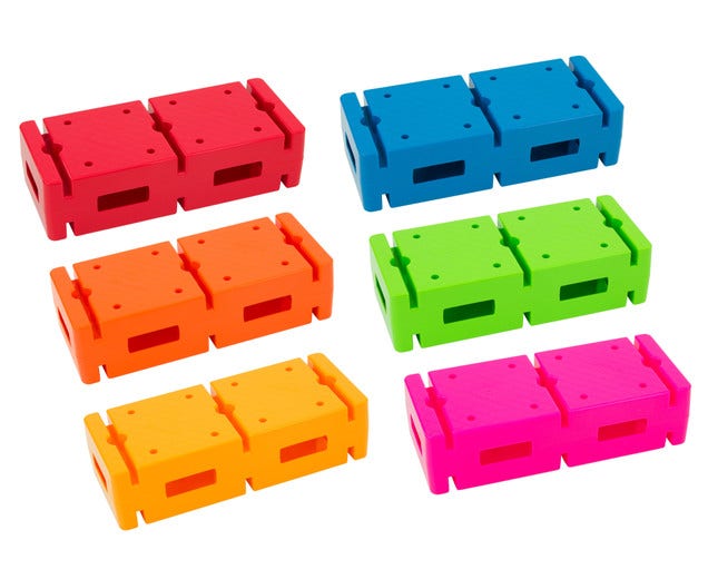 Baksteen (set van 6 kleuren)