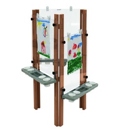 3-zijdige schildersezel voor buiten