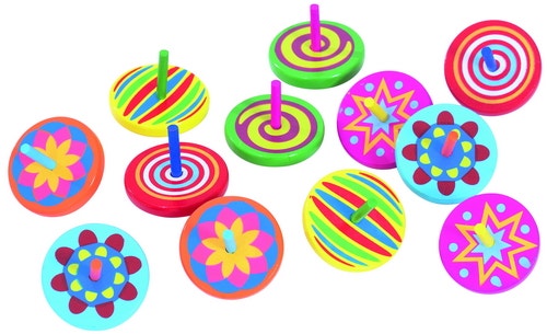 Houten tolletjes (set van 12 stuks)