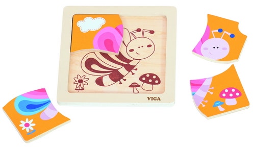 Houten puzzel vlinder