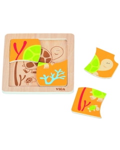 Houten puzzel schildpad