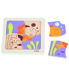 Houten puzzel vis