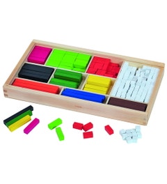 Cuisenaire rods (houten rekenblokken) - grote set